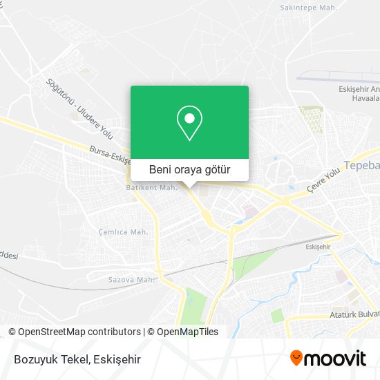 Bozuyuk Tekel harita