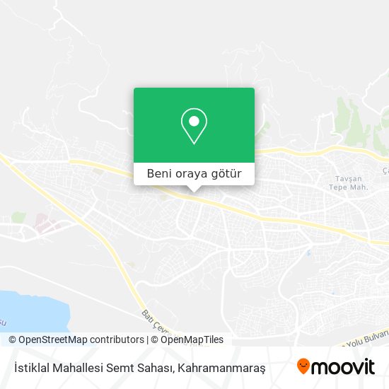İstiklal Mahallesi Semt Sahası harita