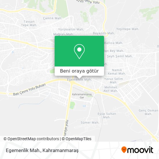 Egemenlik Mah. harita