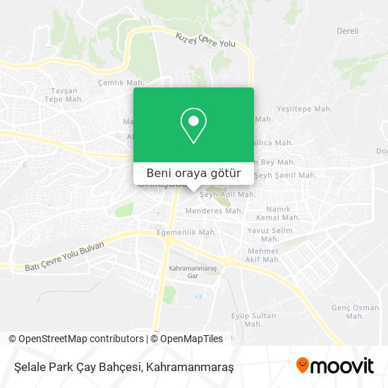 Şelale Park Çay Bahçesi harita