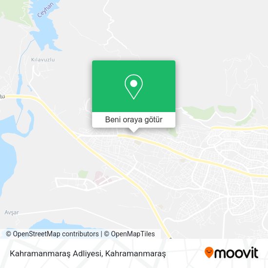 Kahramanmaraş Adliyesi harita