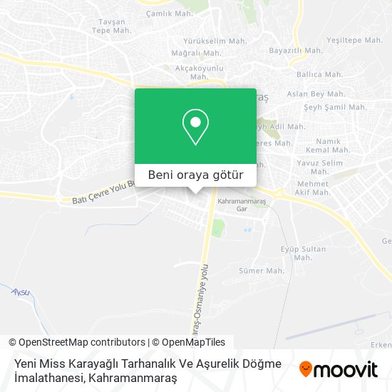 Yeni Miss Karayağlı Tarhanalık Ve Aşurelik Döğme İmalathanesi harita