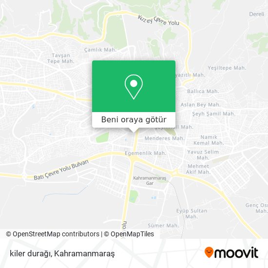 kiler durağı harita