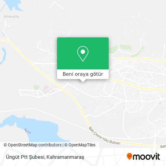 Üngüt Ptt Şubesi harita