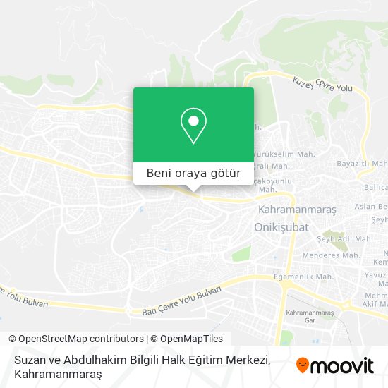 Suzan ve Abdulhakim Bilgili Halk Eğitim Merkezi harita