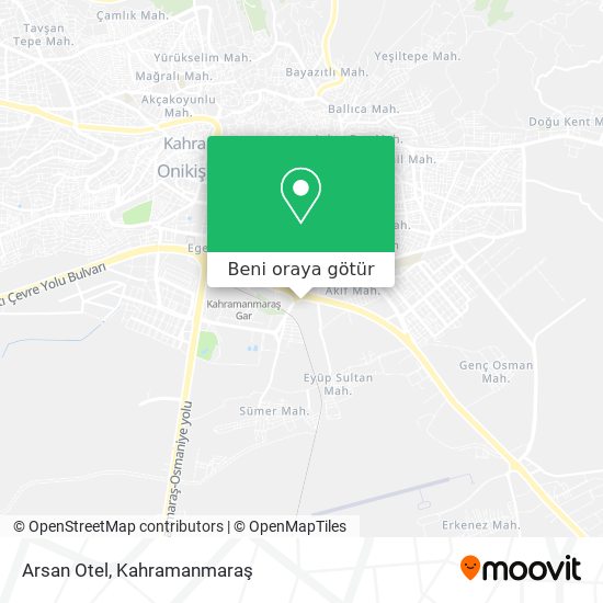 Arsan Otel harita