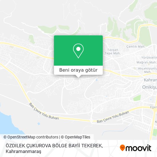 ÖZDILEK ÇUKUROVA BÖLGE BAYİİ TEKEREK harita