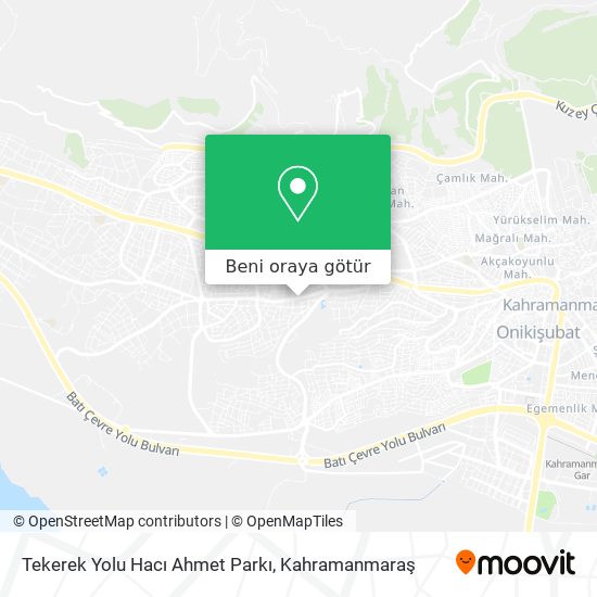 Tekerek Yolu Hacı Ahmet Parkı harita