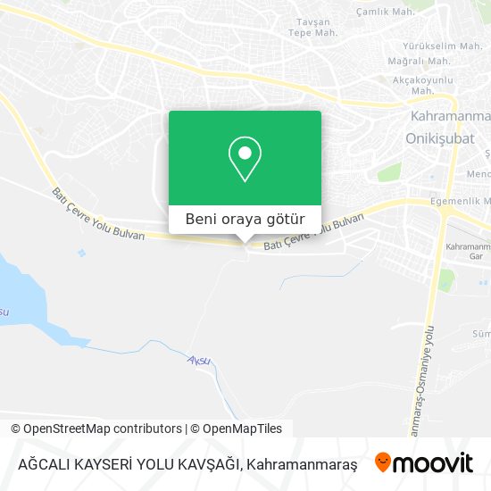 AĞCALI KAYSERİ YOLU KAVŞAĞI harita