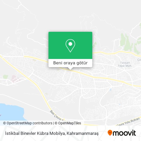 İstikbal Binevler Kübra Mobilya harita