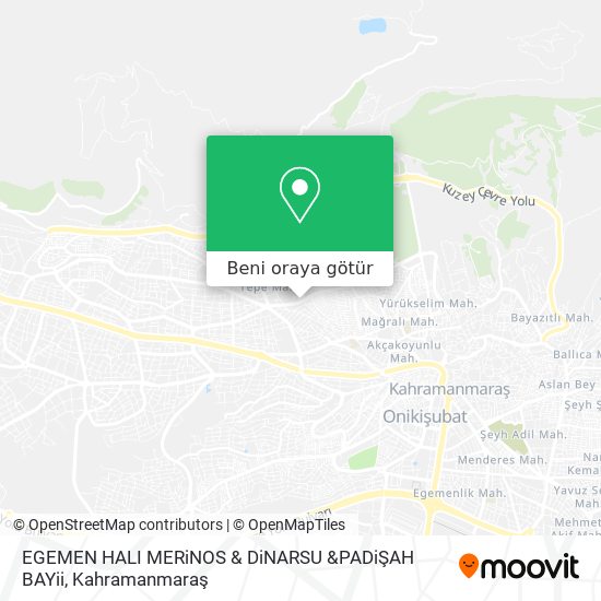 EGEMEN HALI MERiNOS & DiNARSU &PADiŞAH BAYii harita