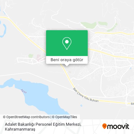 Adalet Bakanlığı Personel Eğitim Merkezi harita