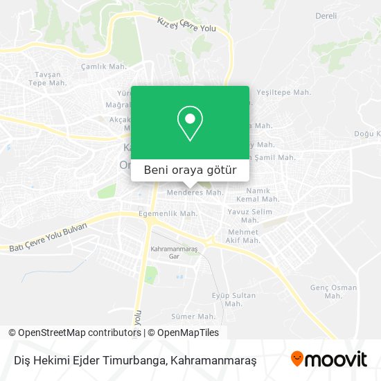 Diş Hekimi Ejder Timurbanga harita