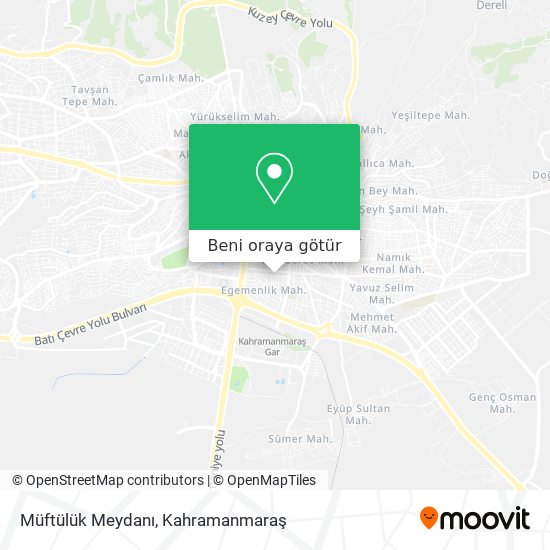 Müftülük Meydanı harita