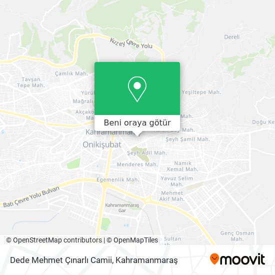Dede Mehmet Çınarlı Camii harita