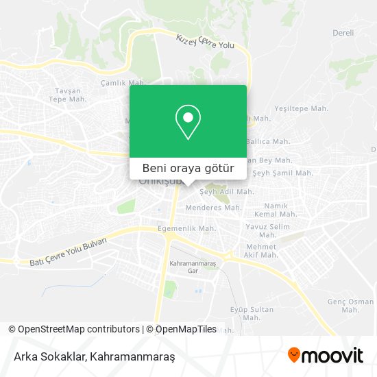 Arka Sokaklar harita