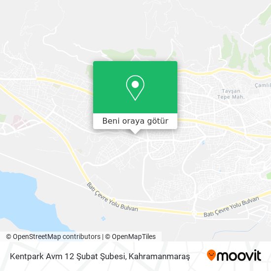 Kentpark Avm 12 Şubat Şubesi harita