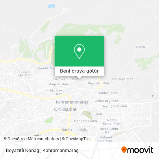 Beyazıtlı Konağı harita