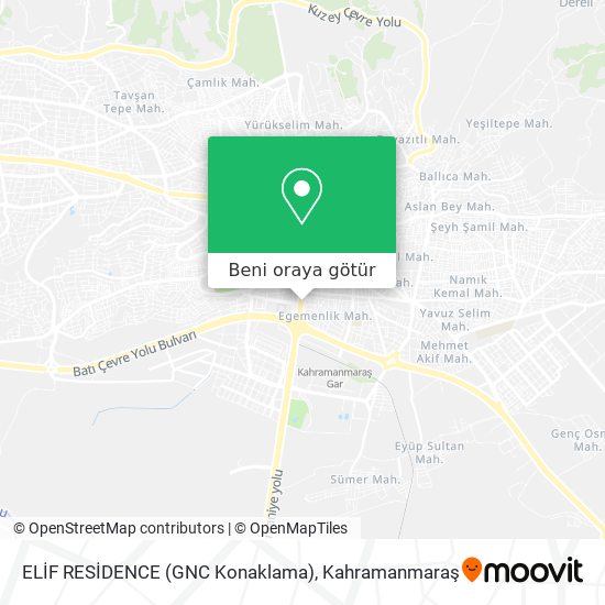 ELİF RESİDENCE (GNC Konaklama) harita