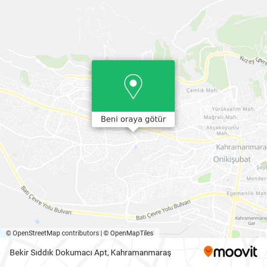 Bekir Sıddık Dokumacı Apt harita