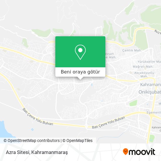 Azra Sitesi harita