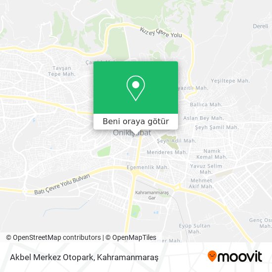 Akbel Merkez Otopark harita