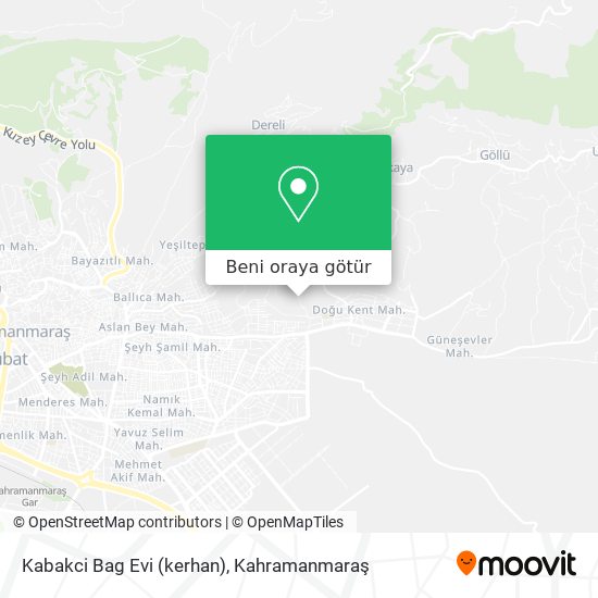 Kabakci Bag Evi (kerhan) harita