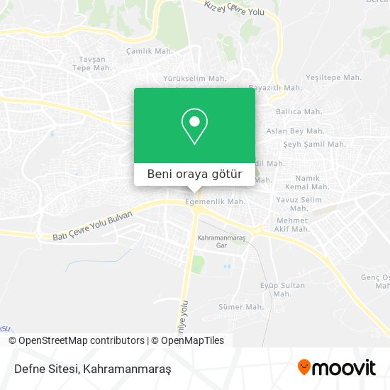 Defne Sitesi harita