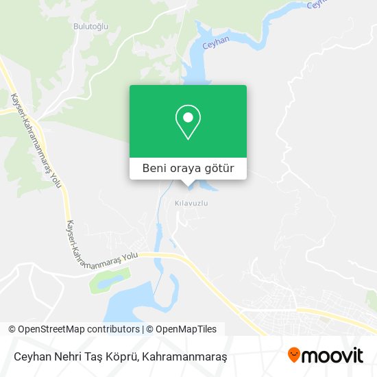Ceyhan Nehri Taş Köprü harita
