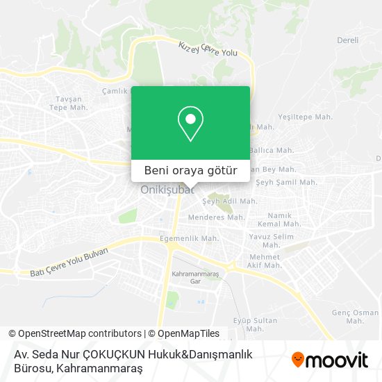 Av. Seda Nur ÇOKUÇKUN Hukuk&Danışmanlık Bürosu harita