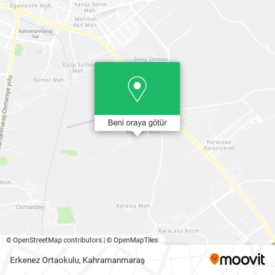 Erkenez Ortaokulu harita