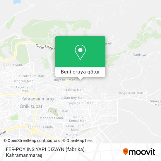 FER-POY INS YAPI DIZAYN (fabrika) harita