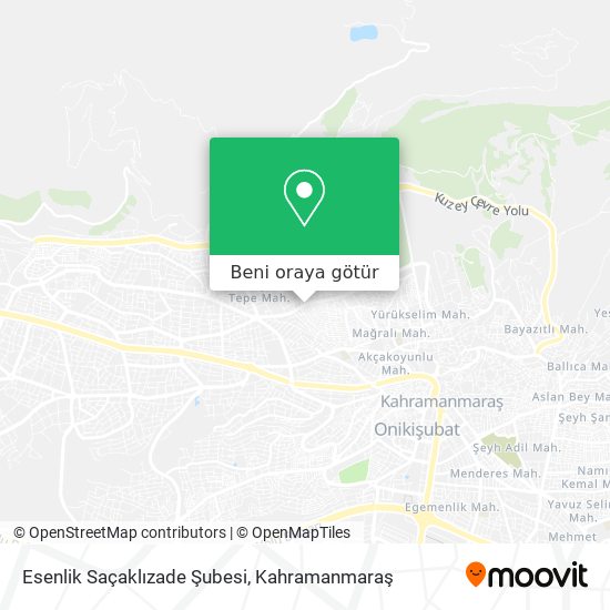 Esenlik Saçaklızade Şubesi harita