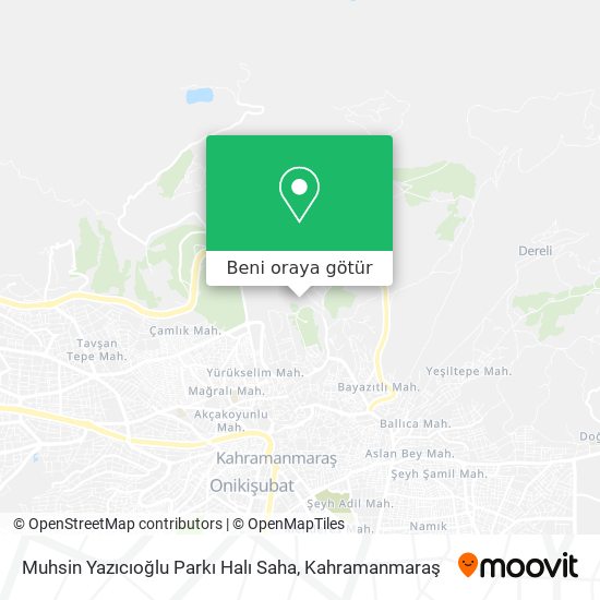 Muhsin Yazıcıoğlu Parkı Halı Saha harita