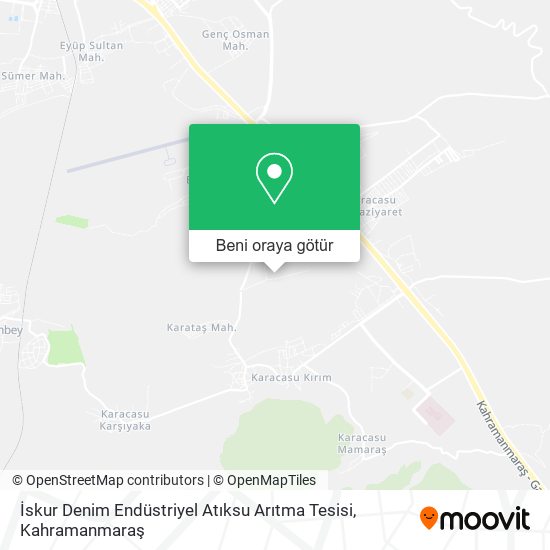 İskur Denim Endüstriyel Atıksu Arıtma Tesisi harita