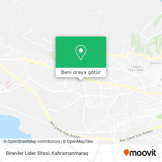 Binevler Lider Sitesi harita