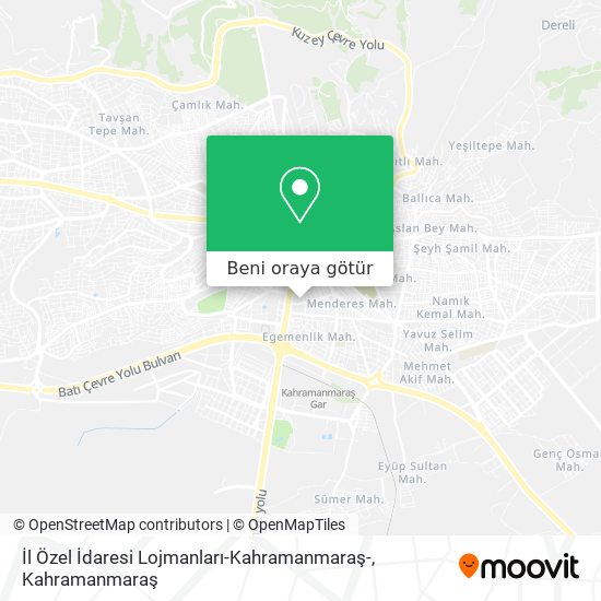 İl Özel İdaresi Lojmanları-Kahramanmaraş- harita