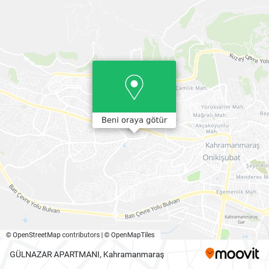 GÜLNAZAR APARTMANI harita
