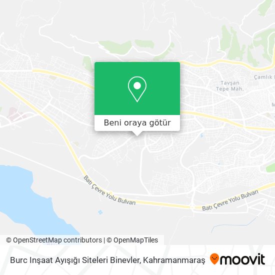 Burc Inşaat Ayışığı Siteleri Binevler harita
