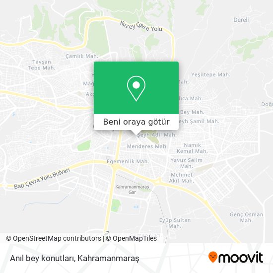 Anıl bey konutları harita