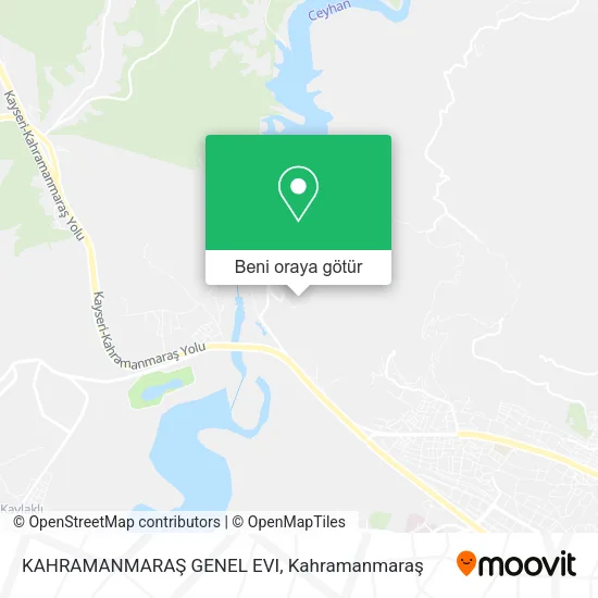 KAHRAMANMARAŞ GENEL EVI harita