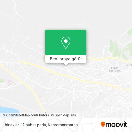 binevler 12 subat parkı harita