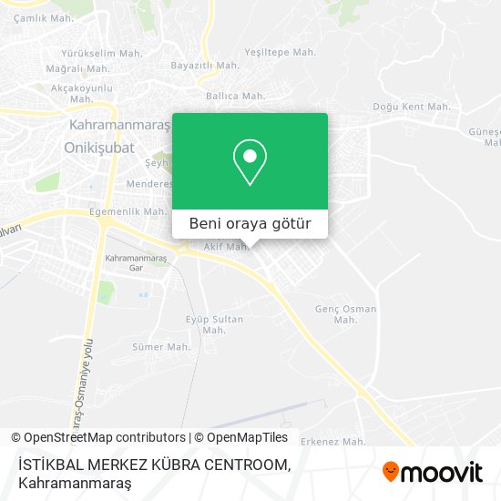 İSTİKBAL MERKEZ KÜBRA CENTROOM harita