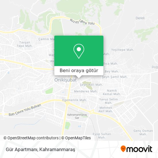Gür Apartmanı harita