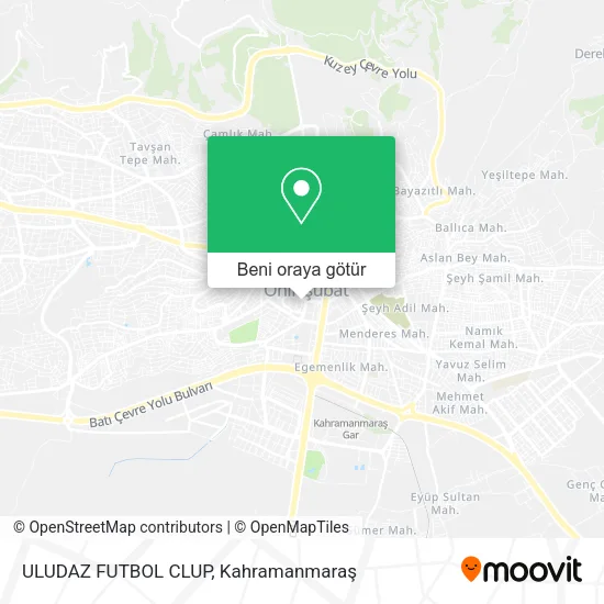 ULUDAZ FUTBOL CLUP harita