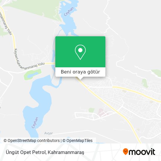 Üngüt Opet Petrol harita