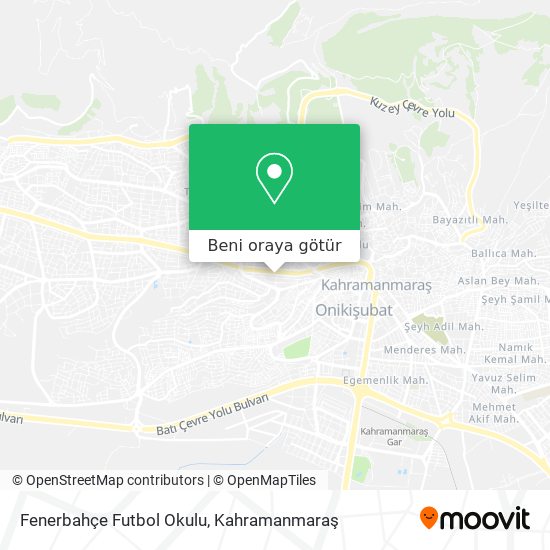 Fenerbahçe Futbol Okulu harita