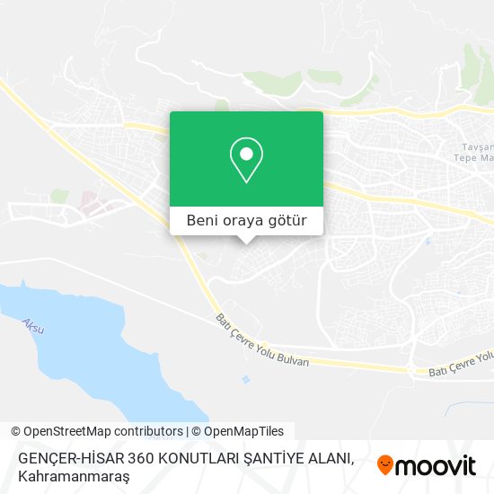 GENÇER-HİSAR 360 KONUTLARI ŞANTİYE ALANI harita