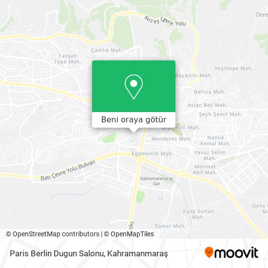 Paris Berlin Dugun Salonu harita