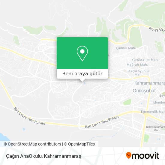 Çağın AnaOkulu harita